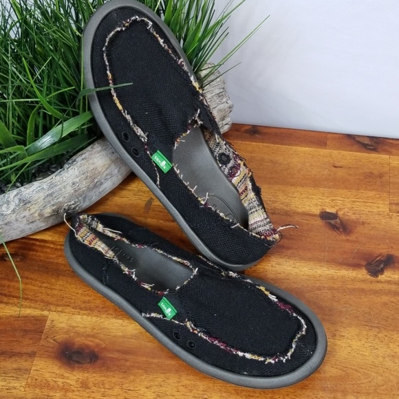 Sanuk Shoes - Sanuk Black Donna Loafers NWOT